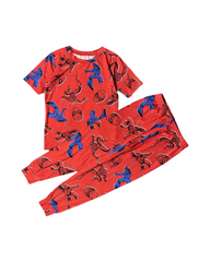 Marvel Spiderman Pajamas Set - Boys Graphic 2-Piece Sleepwear