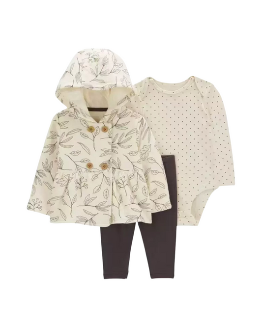 Baby Girl 3-Piece Little Cardigan Set