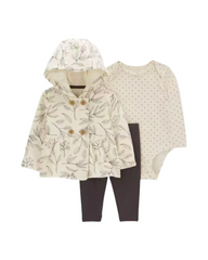 Baby Girl 3-Piece Little Cardigan Set