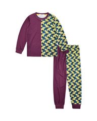 Colorful Matching Kids Pajama Set - Cotton Sleepwear
