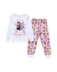 Ice Princess Long Sleeve Pyjama Set – Kids Snug Fit Sleepwear