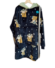 Adults Oversized Galaxy Grogu Fluffy Oodie