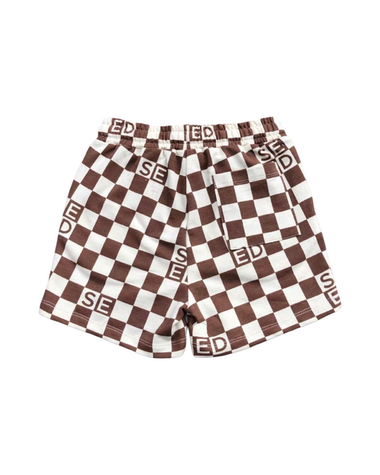 Checkered Shorts – Soft Cotton Kids Lounge & Playwear Bottoms