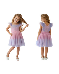 Fairy Princess Girls Dress Up Costume –Tulle Party Dress with Magical Accessories