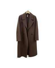 Long Women's Woollen Coat