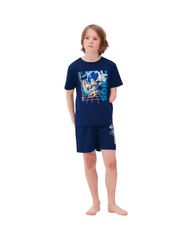 Sonic the Hedgehog 2-Piece Summer Outfit Set – Short Sleeve Graphic Tee and Shorts
