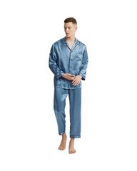 Pure Silk Long Sleeve Men's Pyjamas Set
