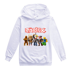 Cotton Roblox Printed Pullover Hoodie