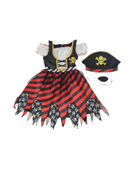 Premium Girls Fairytale Pirate Captain Dress-Up Set