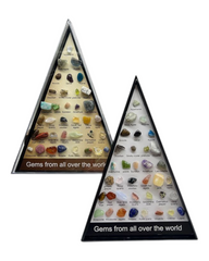Triangular Stone Collection Display Case