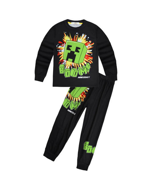 Minecraft Creeper Graphic Boys Clothing Set Sweatshirt and Joggers