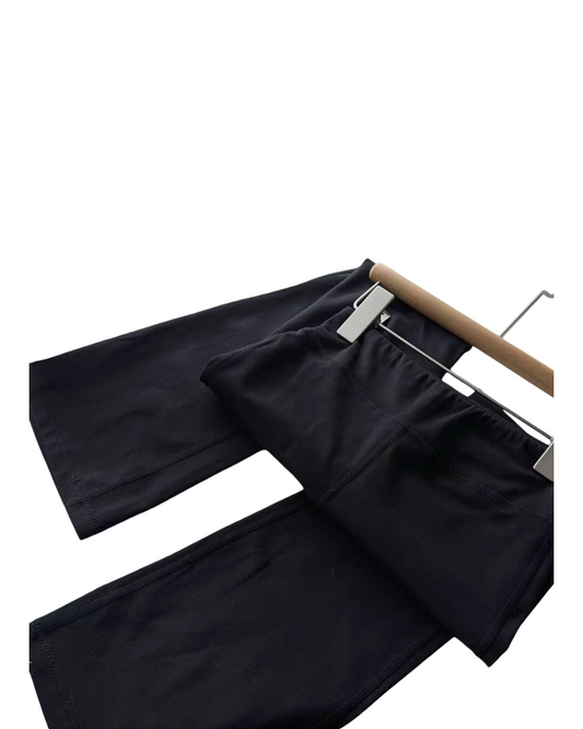 Kids Ribbed Flare Leggings