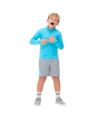 Activewear Funnel Neck Sweatshirt – Breathable Long Sleeve Athletic Pullover for Kids