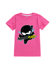 Ninja Printed Short Sleeve Tee – 100% Breathable Cotton Everyday Graphic T-Shirt