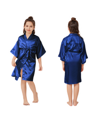 Satin Silk Robe Girls Sleepwear Bathrobe