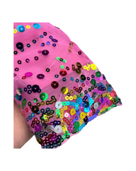 Pink Polka Dot Girls Layered Skirt – Kids Twirl & Dress-Up Skirt