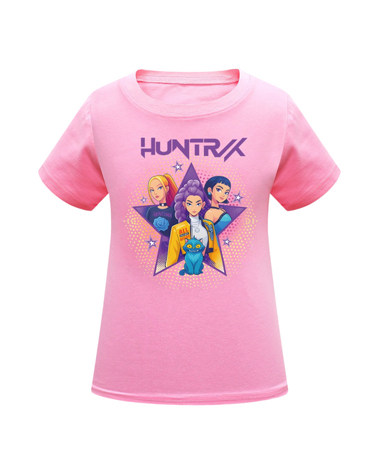 K-Pop Demon Hunter Girls Graphic Tee - Anime Style Cotton T-Shirt