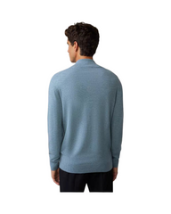 Soft Lambwool Knit Men's Pullover Sweater - Classic Mock Neck Insulated Top