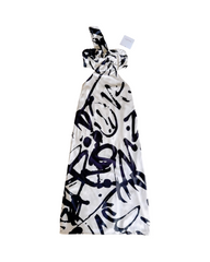 Chic Black White Midi Dress